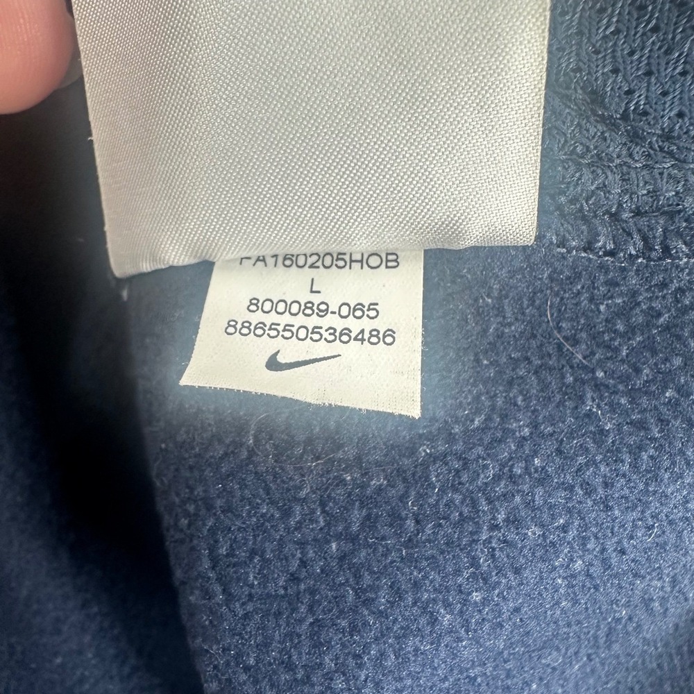 Nike Pullover Hoodie Kyrie Irving Graphic Two-Tone Gray Navy Mens L Kangaroo - Picture 5 of 13